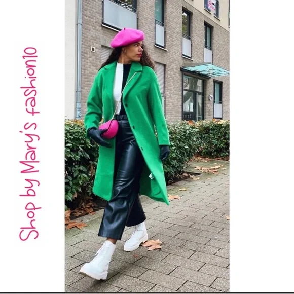 NWT Zara Fuchsia Pink Wool Beret - Picture 7 of 16